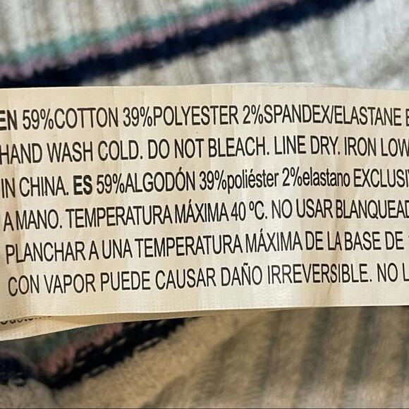 Forever 21 Solid White & Blue Striped Crop Top Cotton Blend Short Sleeve size M - Picture 3 of 10